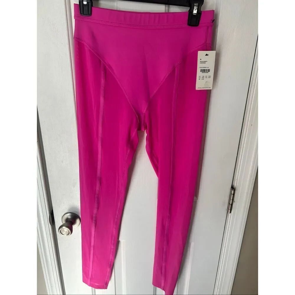 Peloton Brittany Allen x Solid Panty Legging size M hot pink mesh sexy